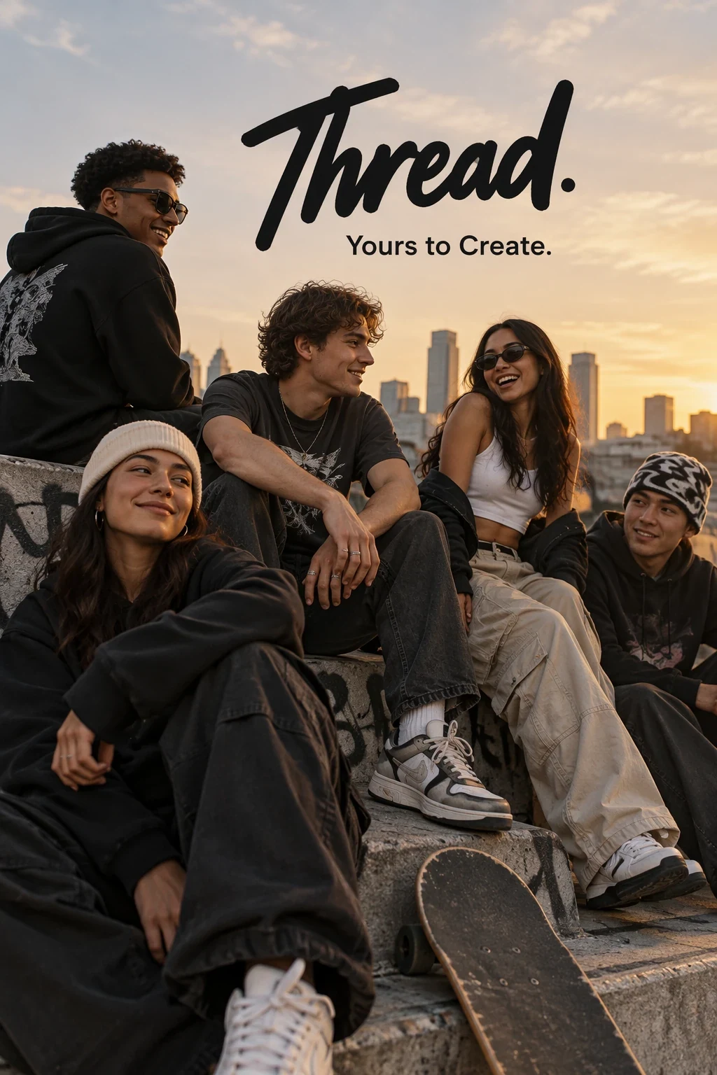 Thread streetwear campaign with the tagline Yours to Create