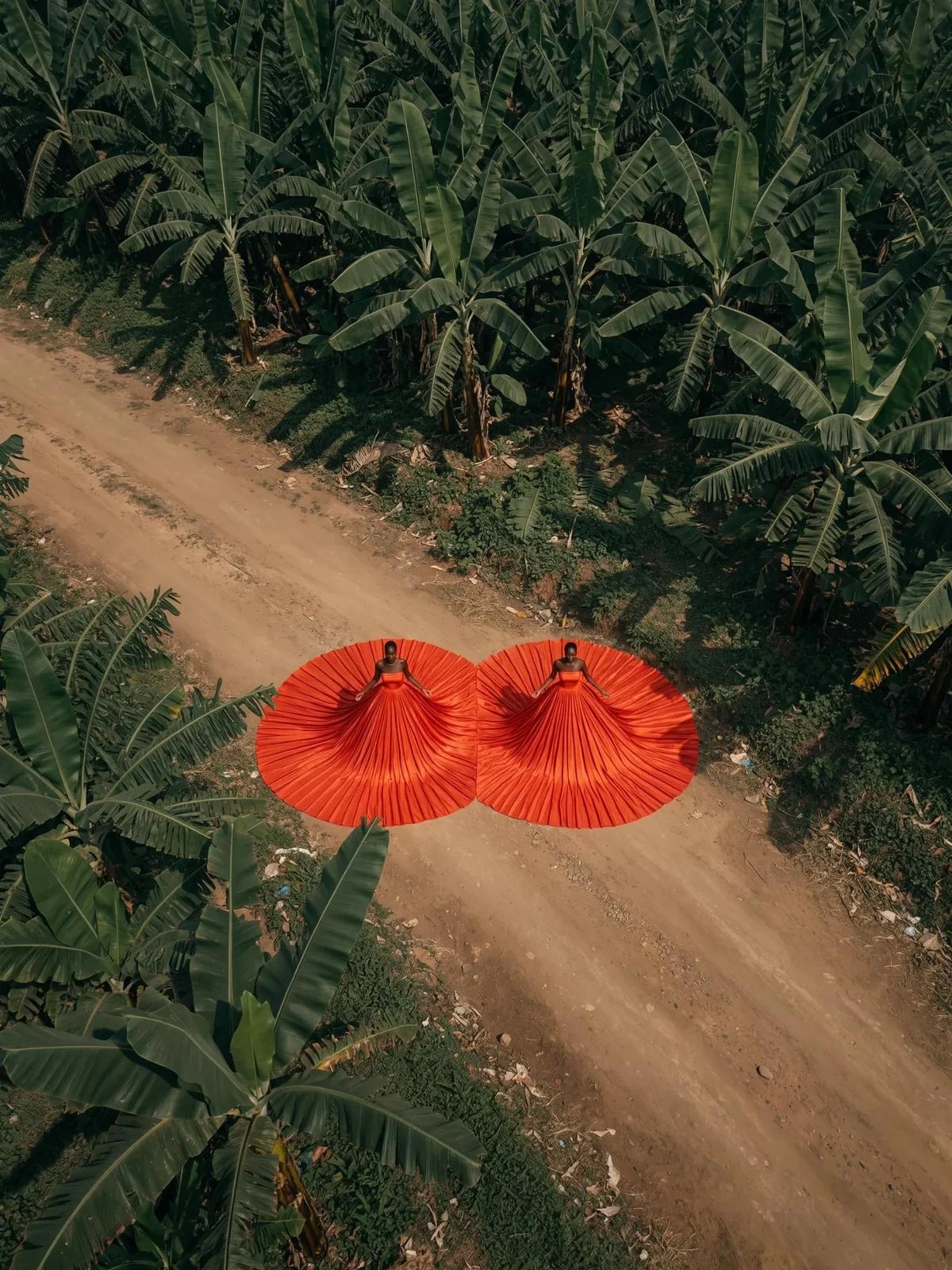 Red-gown geometry — official Black Forest Labs flux-3-image showcase