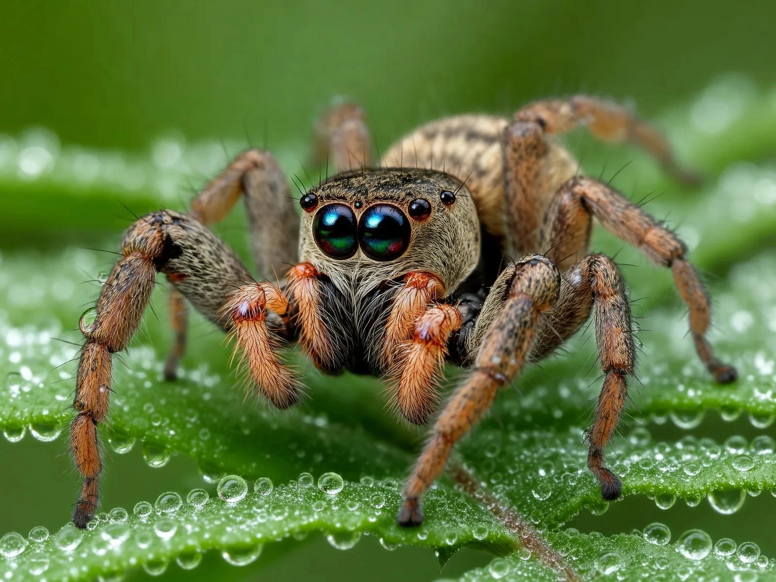 Dewy spider macro — official Black Forest Labs flux-3-image-klein showcase